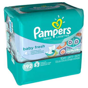 Pampers Baby Wipes - Baby Fresh 3 Packs - 72ct