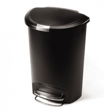 simplehuman 50 Liter Semi-Round Plastic Waste Can