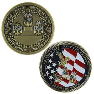 Vanguard USN CPO Retired Coin