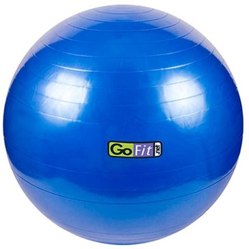 GoFit Stability Exercise Ball 75cm with Pump & Exercise Poster - Blue
