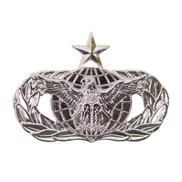 USAF Breast Badge Mid Size Mirror Finish Senior Force Protection