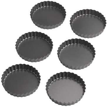 Wilton Perfect Results 6-Piece Tart/Quiche Pans, Set of 6