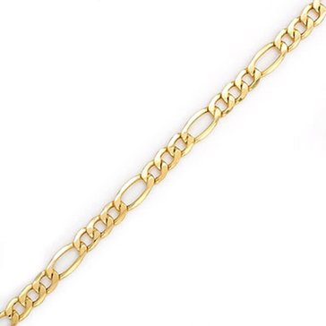 10K Yellow Gold Figaro Bracelet