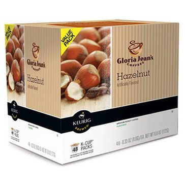 Gloria Jean's Coffee Hazelnut K-Cup Pods, 48-Count