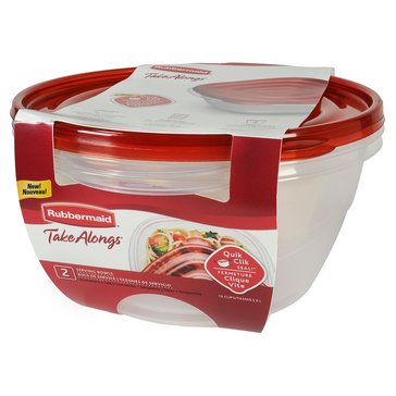 Rubbermaid Takealong 13-Cup Bowls, 2-pack