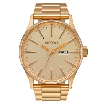 Nixon Men's Sentry Stainless Steel All Gold Watch
