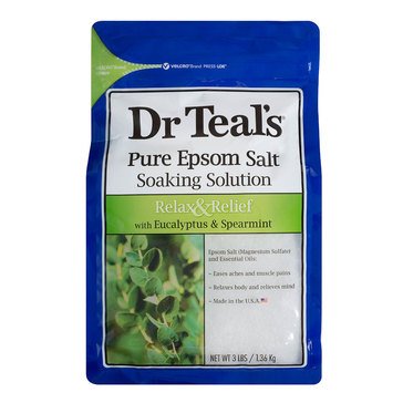 Dr. Teal's Relax & Relief Epsom Salt Soak with Eucalyptus & Spearmint 3lbs