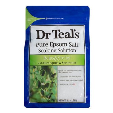 Dr Teal's Eucalyptus Spearmint Epsom Salt, 3lb