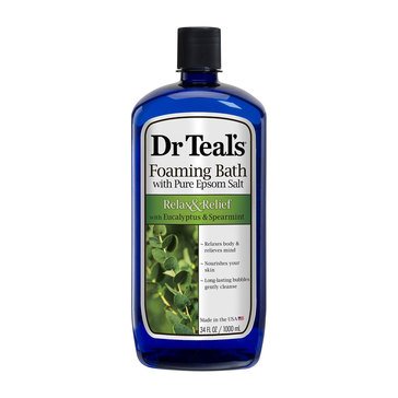 Dr. Teal's Relax & Relief Foaming Bath with Eucalyptus & Spearmint 34oz