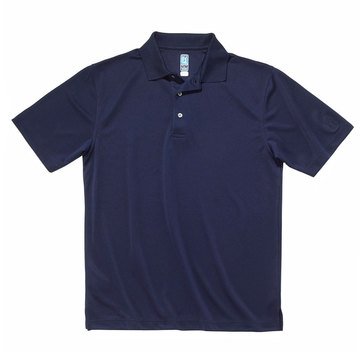 PGA Tour Men's AirFlux Solid Mesh Short Sleeve Golf Polo Shirt