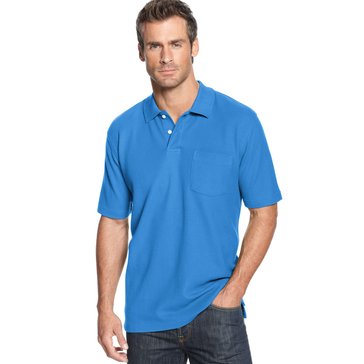 John Ashford Men's Pocket Solid Polo Shirt