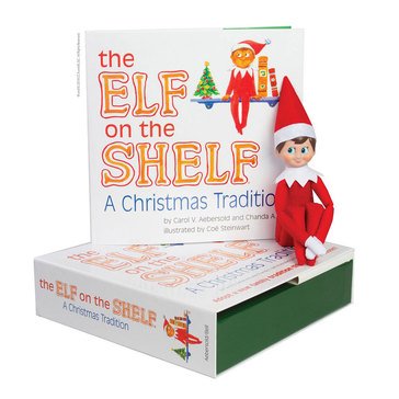The Elf On The Shelf, A Christmas Tradition Book & Elf Set (Blue-Eyed Boy)