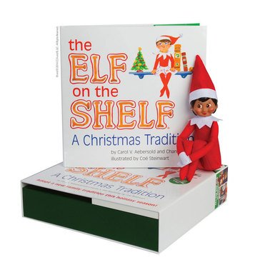 The Elf On The Shelf, A Christmas Tradition Book & Elf Set (Brown-Eyed Girl)