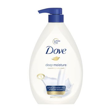 Dove Deep Moisture with Pump Body Wash 34oz