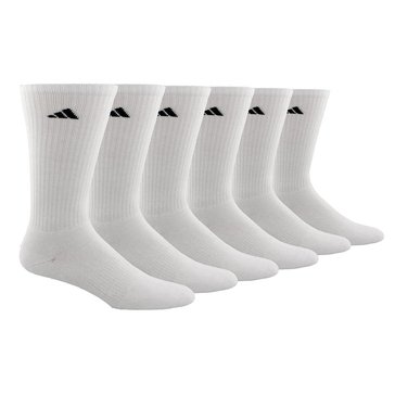 adidas Men's Climalite Cushion  6-Pack Crew Socks