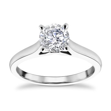 14K White Gold 1 ct Diamond Solitare Ring