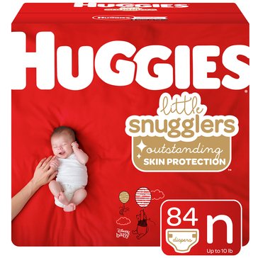 Huggies Little Snugglers Jumbo Pack 84-Count Diapers, Size Newborn