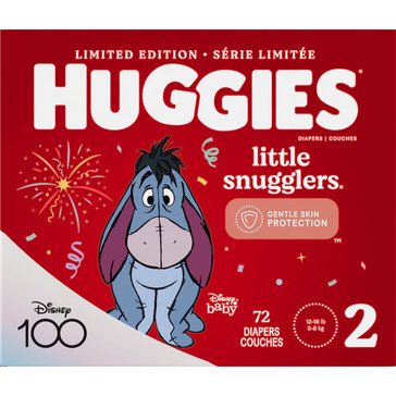 Huggies Little Snugglers Diapers Size 2 - Giga Pack, 72ct