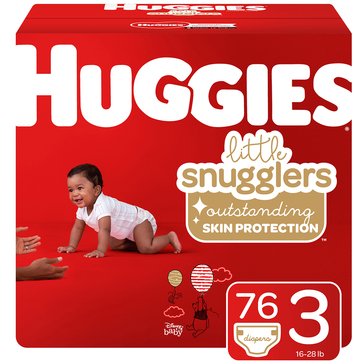 Huggies Little Snugglers Diapers Size 3 - Giga Pack, 68ct