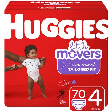 Huggies� Little Movers� 70-Pack Super Pack Diapers, Size 4