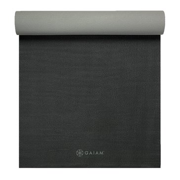 Gaiam 5mm Dynamat Athletic Yoga Mat - Extra Long - Gray/Black