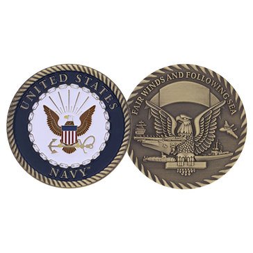 Challenge Coin Navy Fairwinds Coin