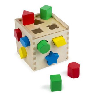 Melissa & Doug 12-Piece Shape Sorting Cube