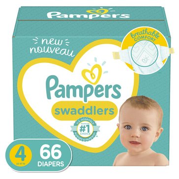 Pampers Swaddlers Diapers Size 4 Super Pack, 66ct