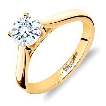 Navy Star 14K Yellow Gold 1/2 cttw Solitaire Ring