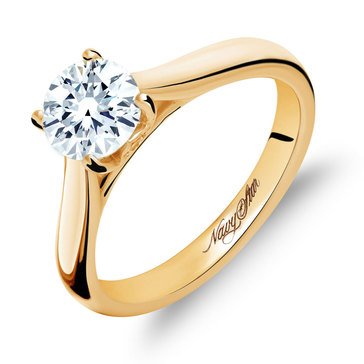 Navy Star 1 ct Solitaire Engagement Ring