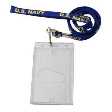 Mitchell Proffitt US Navy Tubular Lanyard with Badge Holder