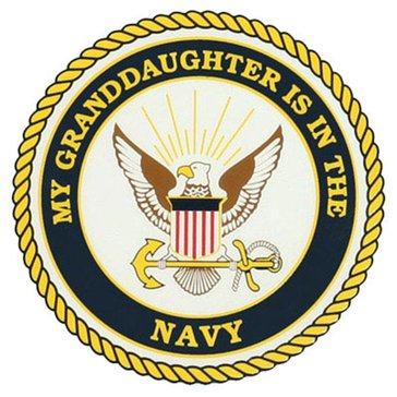 Mitchell Proffitt My Granddaughter In Navy Decal