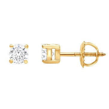 Navy Star 14K Yellow Gold 1/2 cttw Diamond Earrings