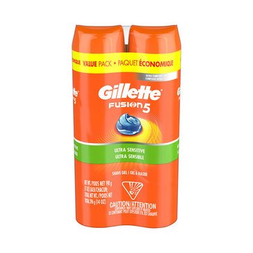 Gillette Fusion Hydra Gel Ultrasensitive Twin Pack