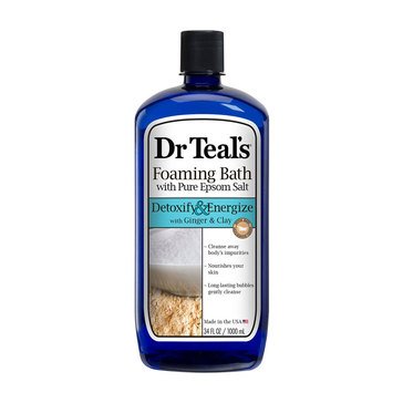Dr. Teal's Detoxify & Energize Foaming Bath with Ginger & Clay 34oz