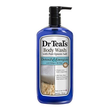 Dr. Teal's Detox & Energize Body Wash with Ginger & Clay 24oz